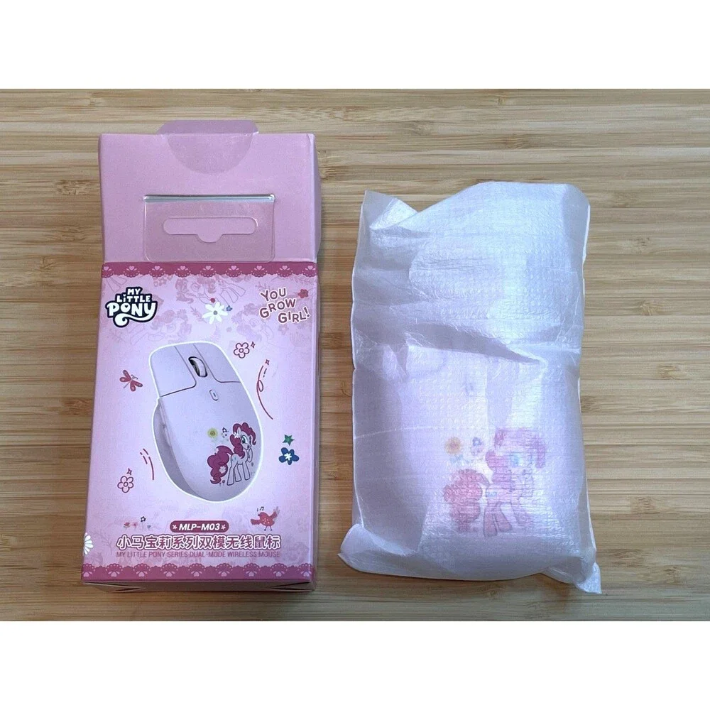 My Little Pony Pink Wireless Mouse Floating Button Design 2.4GHz Dual-Mode - NEW